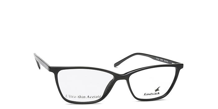 FASTRACK Black Full Frame Cateye Eyeglasses for Women