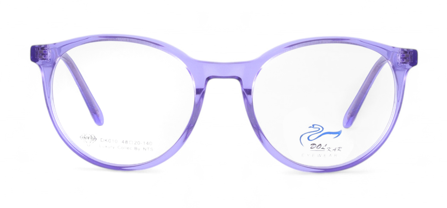  Purple Sheet Full Frame Round Eyeglasses For Men And Women