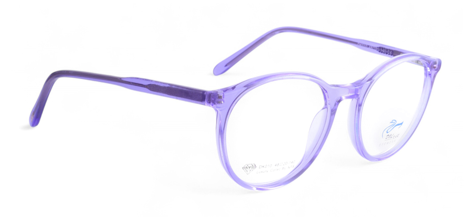  Purple Sheet Full Frame Round Eyeglasses For Men And Women