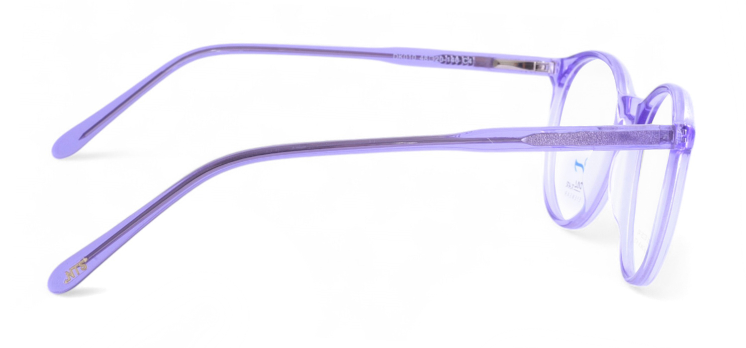  Purple Sheet Full Frame Round Eyeglasses For Men And Women