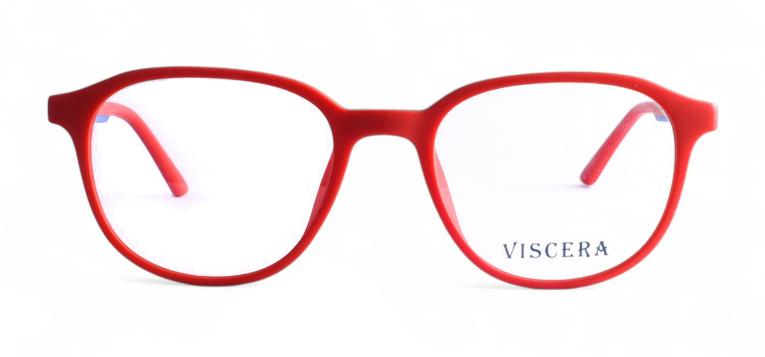 Red Sheet Full Frame Round Eyeglasses For Men And Women