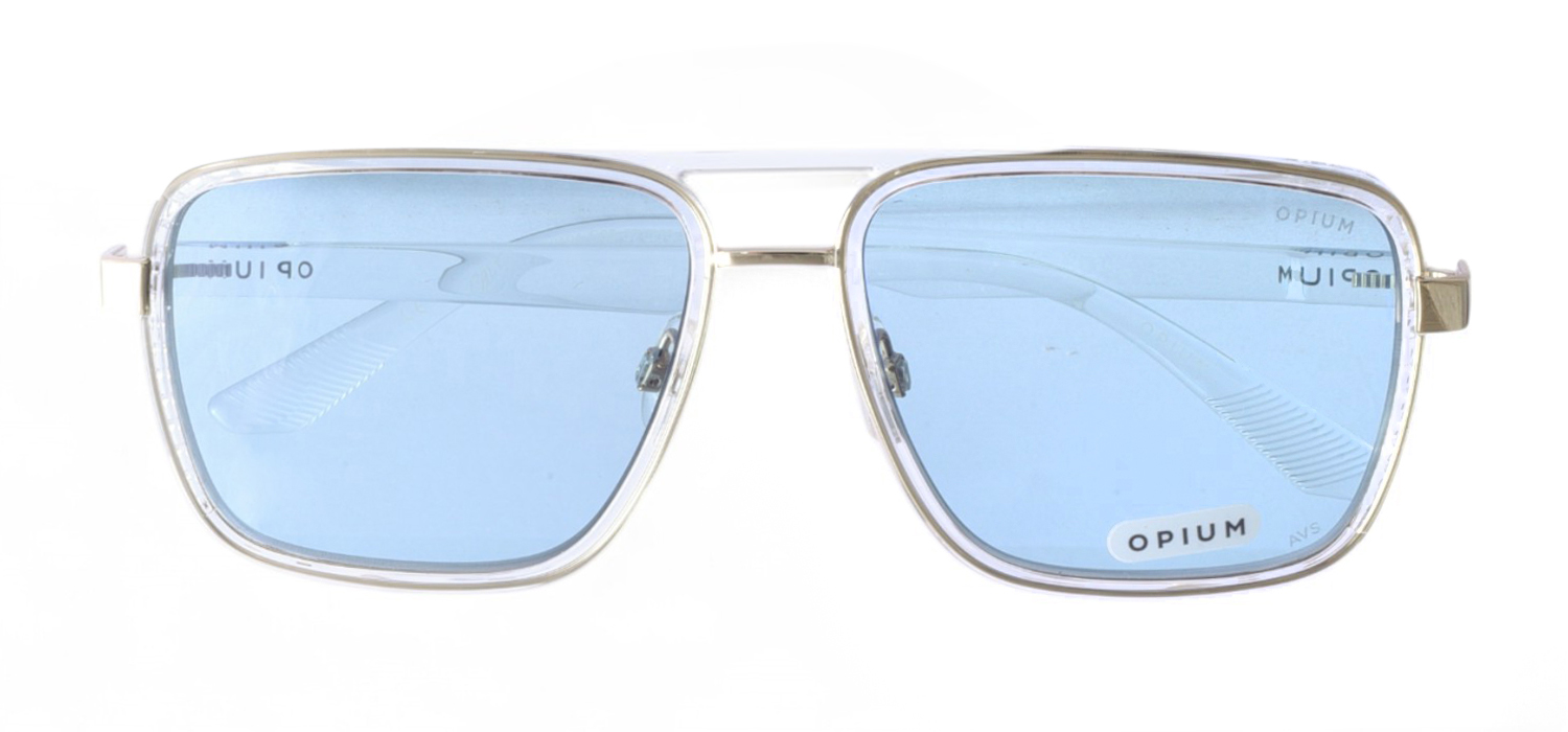  Transparent Full Frame With Green Tinted Ultima  Sunglasses For Men And Women