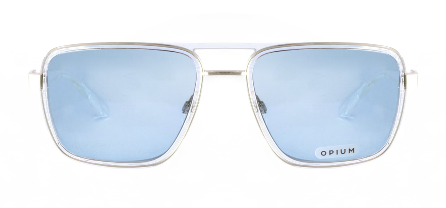  Transparent Full Frame With Green Tinted Ultima  Sunglasses For Men And Women