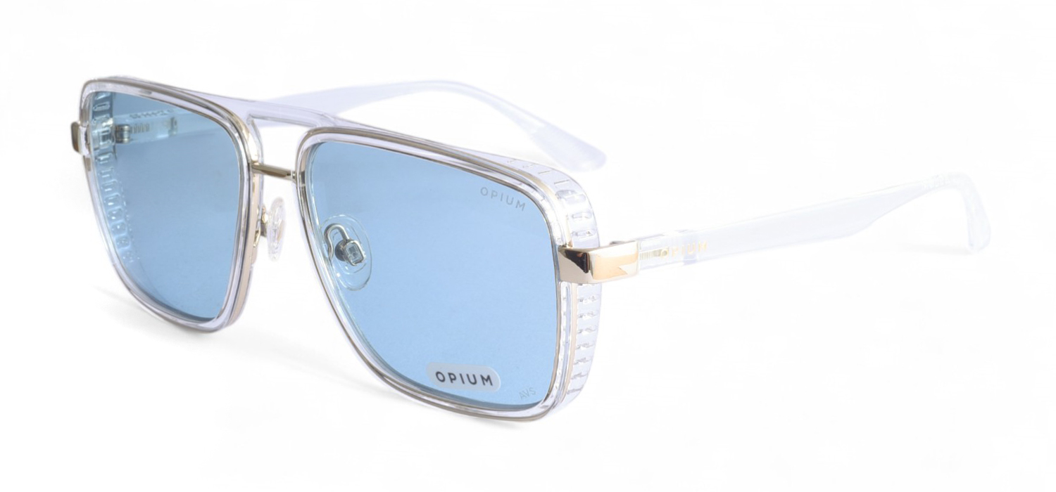  Transparent Full Frame With Green Tinted Ultima  Sunglasses For Men And Women